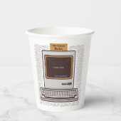 古いPCでのゲーム 紙コップ (正面)