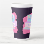 古いPC 90の有線スタイル カフェラテマグ (正面)