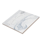 古いProvincetownのケープコッドの地図 タイル (側面)