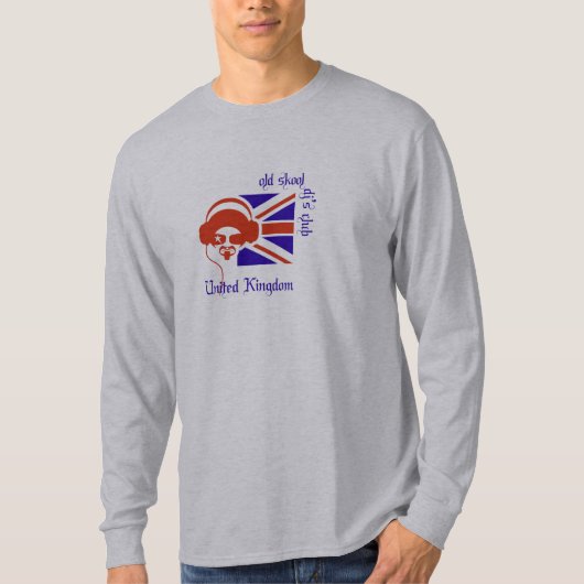 古いsckool djのクラブイギリス tシャツ (正面)