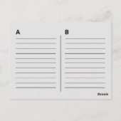 古いSkoolピンクカセットミックステープ再生リスト ポストカード (裏面)