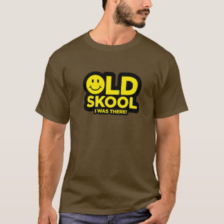 古いSkool -私はそこにいました! 酸の激賞-ブラウン Tシャツ