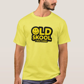 古いSkool -私はそこにいました! 酸の激賞-黄色 Tシャツ