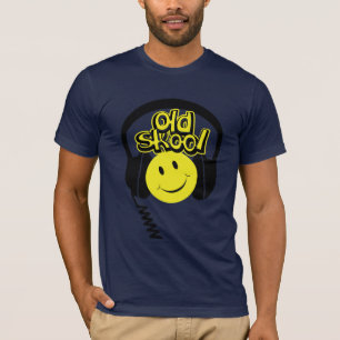 古いskool djの直喩のヘッドホーンのTシャツ Tシャツ
