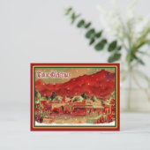 古いTubacファッションドクリスマスポストカード シーズンポストカード (スタンド正面)