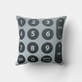 古いTVリモートスタイル クッション (裏面)