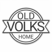 古いVOLKSホームステッカー シール (正面)