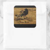 古いx=クロウホームブリスティッカー スクエアシール (バッグ)