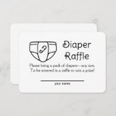 古おむつファッションドラッフルチケットエンクロージャカード エンクロージャーカード (正面/裏面)