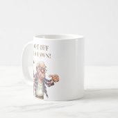 古おもしろいい意地悪な杖 コーヒーマグカップ (正面左)