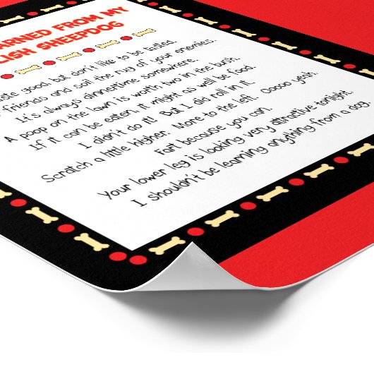 古おもしろいい英学語の種 ポスター (角)