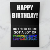 古おもしろいい誕生日カード カード (内部)