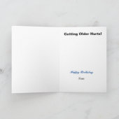 古おもしろいい誕生日 カード (内部)