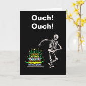 古おもしろいい誕生日 カード (黄色い花)