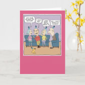 古おもしろいフォーク懸命聴覚誕生日 カード (黄色い花)