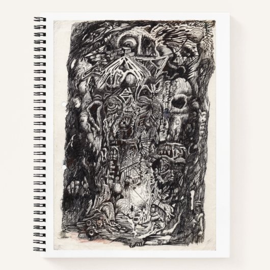 古きものたち、インク画ノート ノートブック (正面)