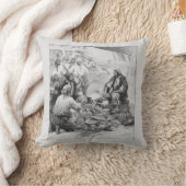 古き海賊たち 彼らの宝と略奪品を数える クッション (ブランケット)