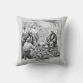 古き海賊たち 彼らの宝と略奪品を数える クッション (裏面)