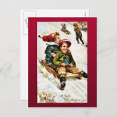 古き良きクリスマス シーズンポストカード (正面/裏面)