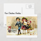 古き良きクリスマス シーズンポストカード (正面/裏面)