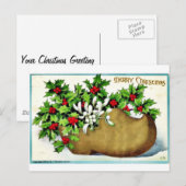 古き良きクリスマス シーズンポストカード (正面/裏面)