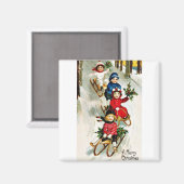 古き良きクリスマス マグネット (正面/裏面)