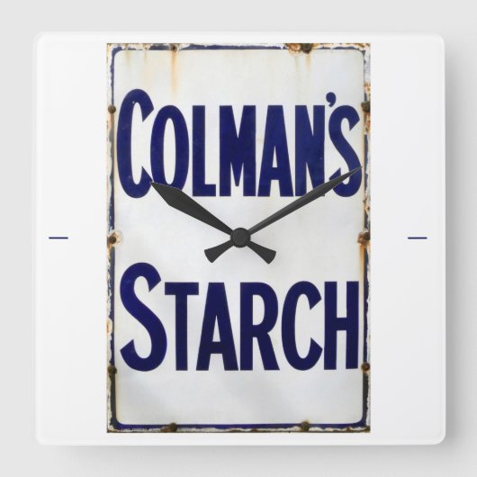 古き良きデンプンの日。 スクエア壁時計 (正面)