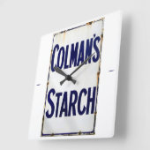 古き良きデンプンの日。 スクエア壁時計 (傾斜)