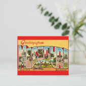 古き良きミズーリ州の楽しいグリーティングポストカード ポストカード (スタンド正面)