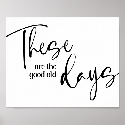 古き良き日のポスター感動的 ポスター (正面)