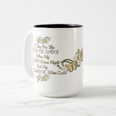 古き良き日女性のユーモアのマグカップ ツートーンマグカップ (正面左)