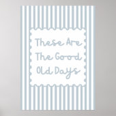 古き良き日 ポスター (正面)