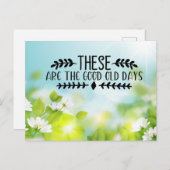 古き良き日 ポストカード (正面/裏面)