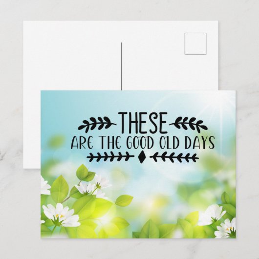 古き良き日 ポストカード (正面/裏面)