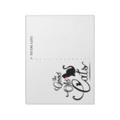 古き良き猫のロゴタイプ ノートパッド (回転)