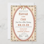 古き西部のフロンティア ウェディング ご招待 招待状 (正面)