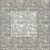 古き西部の町、パール ファブリック (タイル)