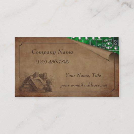 古くおよび新しいです 名刺 (正面)