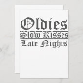 古くからのゆっくりしたキス、深夜のチカナO 招待状 (正面/裏面)