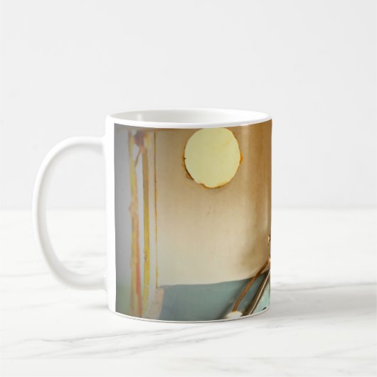 古くて汚いインテリアスクラッチ構築デザイン（最小） コーヒーマグカップ (左)