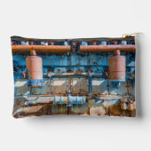 古くて錆びたアトラス帝国ディーゼルエンジンInde アクセサリーポーチ (裏面)