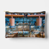 古くて錆びたアトラス帝国ディーゼルエンジンInde アクセサリーポーチ (正面)