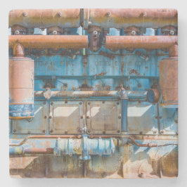 古くて錆びたアトラス帝国ディーゼルエンジンInde ストーンコースター