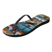 古くて錆びたアトラス帝国ディーゼルエンジンInde ビーチサンダル (アングル)