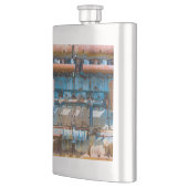 古くて錆びたアトラス帝国ディーゼルエンジンInde フラスク (左)