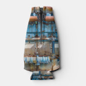 古くて錆びたアトラス帝国ディーゼルエンジンInde ボトルクーラー (裏面)