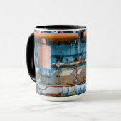 古くて錆びたアトラス帝国ディーゼルエンジンInde マグカップ (正面左)