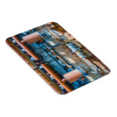 古くて錆びたアトラス帝国ディーゼルエンジンInde マグネット (右側)