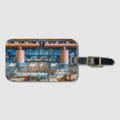 古くて錆びたアトラス帝国ディーゼルエンジンInde ラゲッジタグ (正面横)