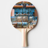 古くて錆びたアトラス帝国ディーゼルエンジンInde 卓球ラケット (正面)